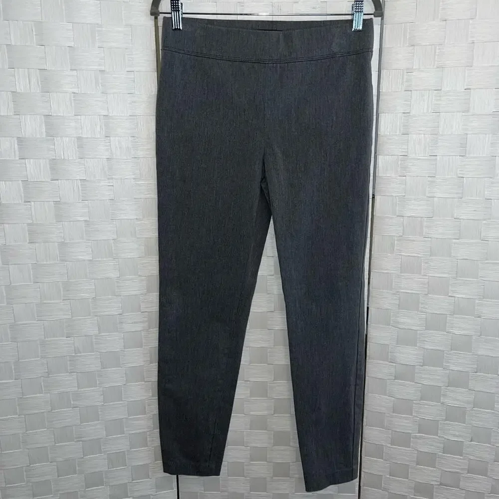 Talbots Women’s Pull On Skinny Ankle Pants Size 4 Grey Gray Classic Slim Fit - Picture 3 of 7